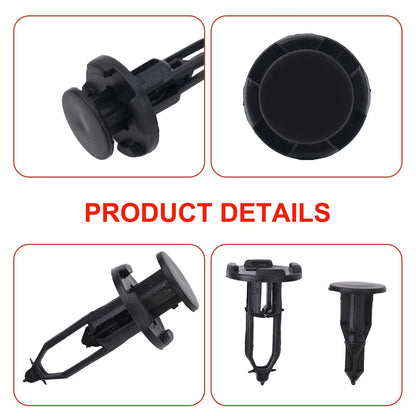 30Pcs Plastic Rivets Push Type Retainer Fastener Bumper Pin Clips Fit for toyota