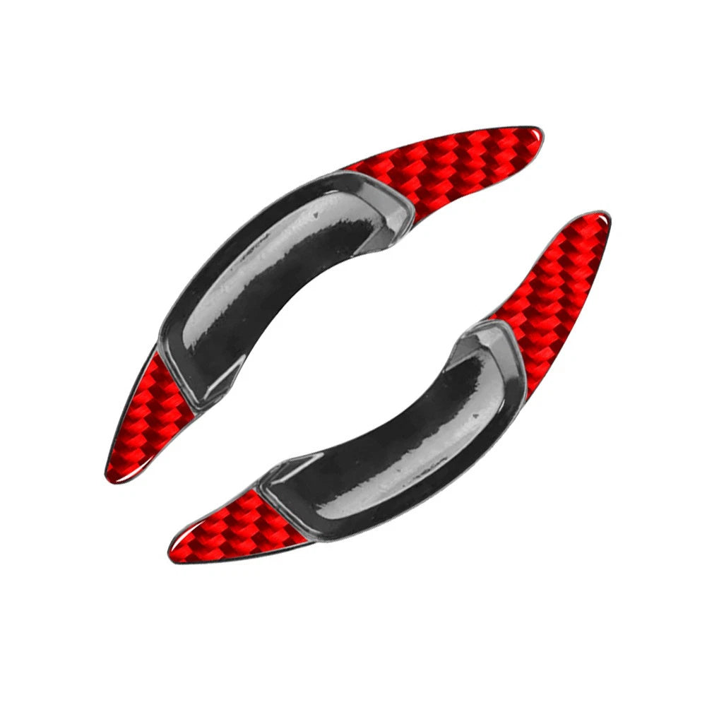 2X Red Steering Wheel Shift Paddle Extension for Volvo XC40 (2019–2023)