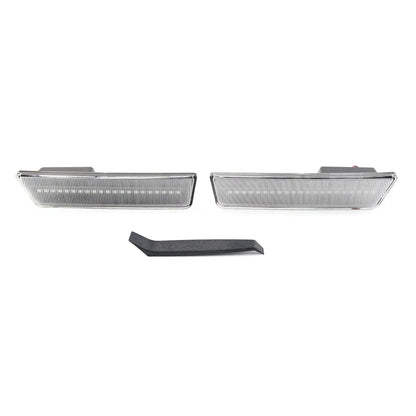 Clear Shell Yellow Front Side Marker Lights for Dodge Challenger Charger (2015–2023)