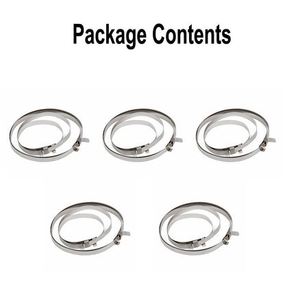 10 PCS Stainless Steel Crimp Clamp Kit for Vehicle Maintenance