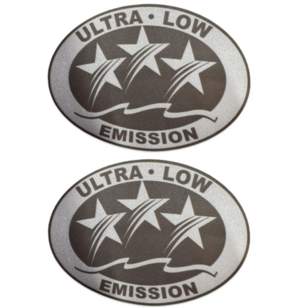 2X Outboard Graphic Light Gray Sticker Decal for Outboard Engine