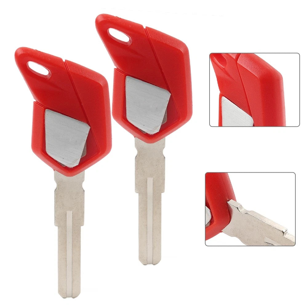 2X Uncut Blade Blank Key for MV Agusta F4 1000 Brutale (2004–2019)