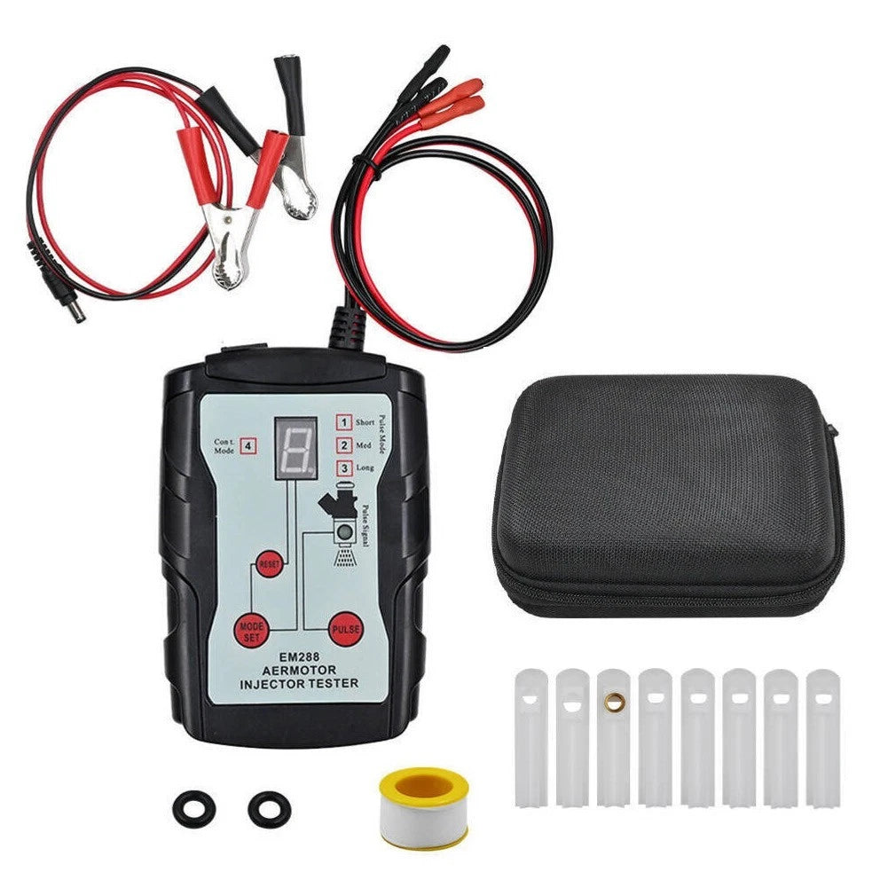 Fuel Injector Testing Tool with LCD Screen, 8 Pulse Modes, 12V/5V Output