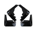 Set of 4 Painted Black Mud Flaps for Toyota Corolla Sedan (2020–2023)