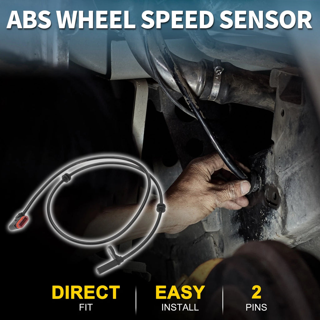 2pcs Rear Side ABS Wheel Speed Sensor Replacement for Mercedes C250 (2012–2015)