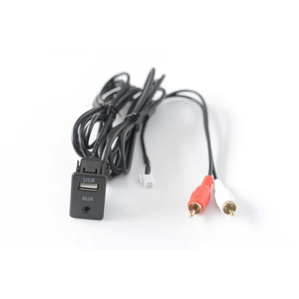 Car Audio Interface Cable 4P USB to 2RCA for Navigation Use