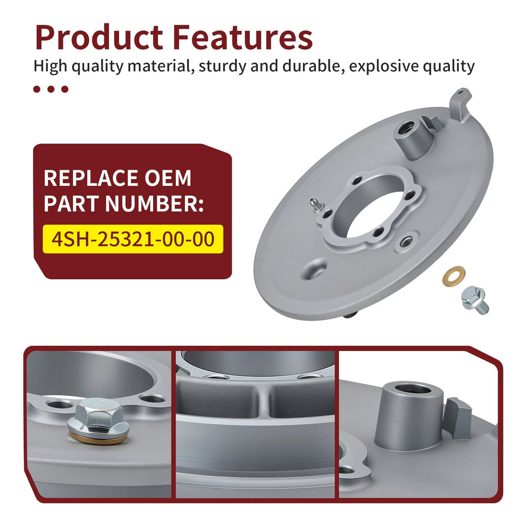 Rear Brake Drum Backing Plate for Yamaha Grizzly 600 YFM600FW (1998–2001)
