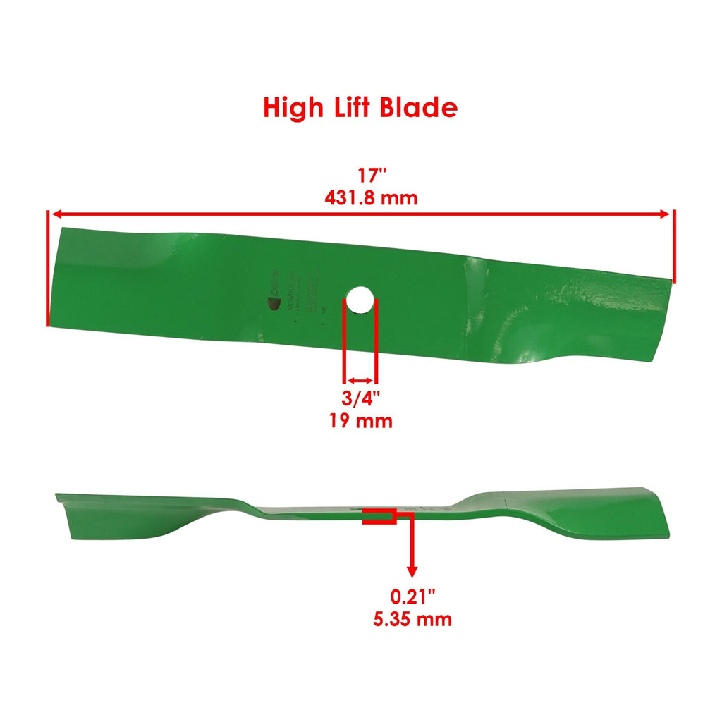 Deck Blade with Nut Replacement for Cub Cadet MTD 48 Inch (2005–2015)