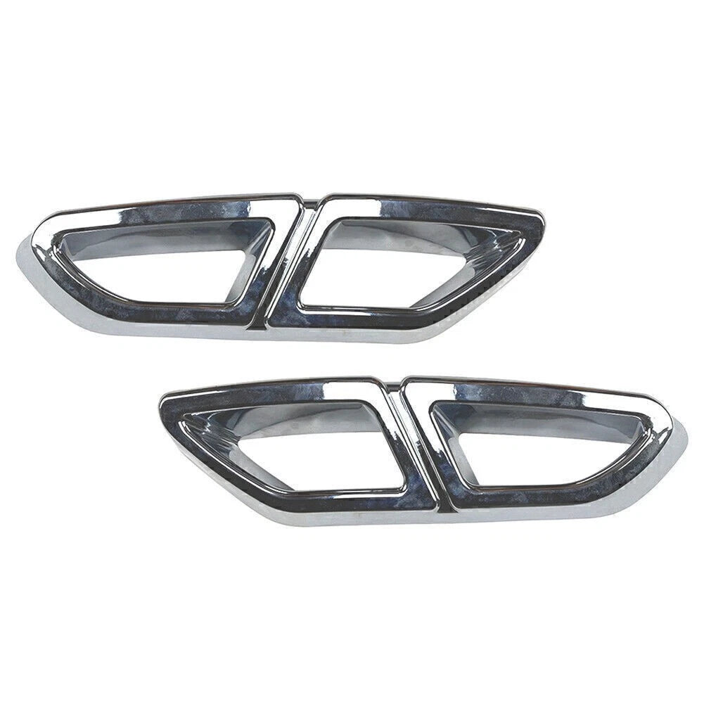 Chrome Rear Exhaust Muffler Tail Pipe Cover for VW Passat B8 (2016–2019)