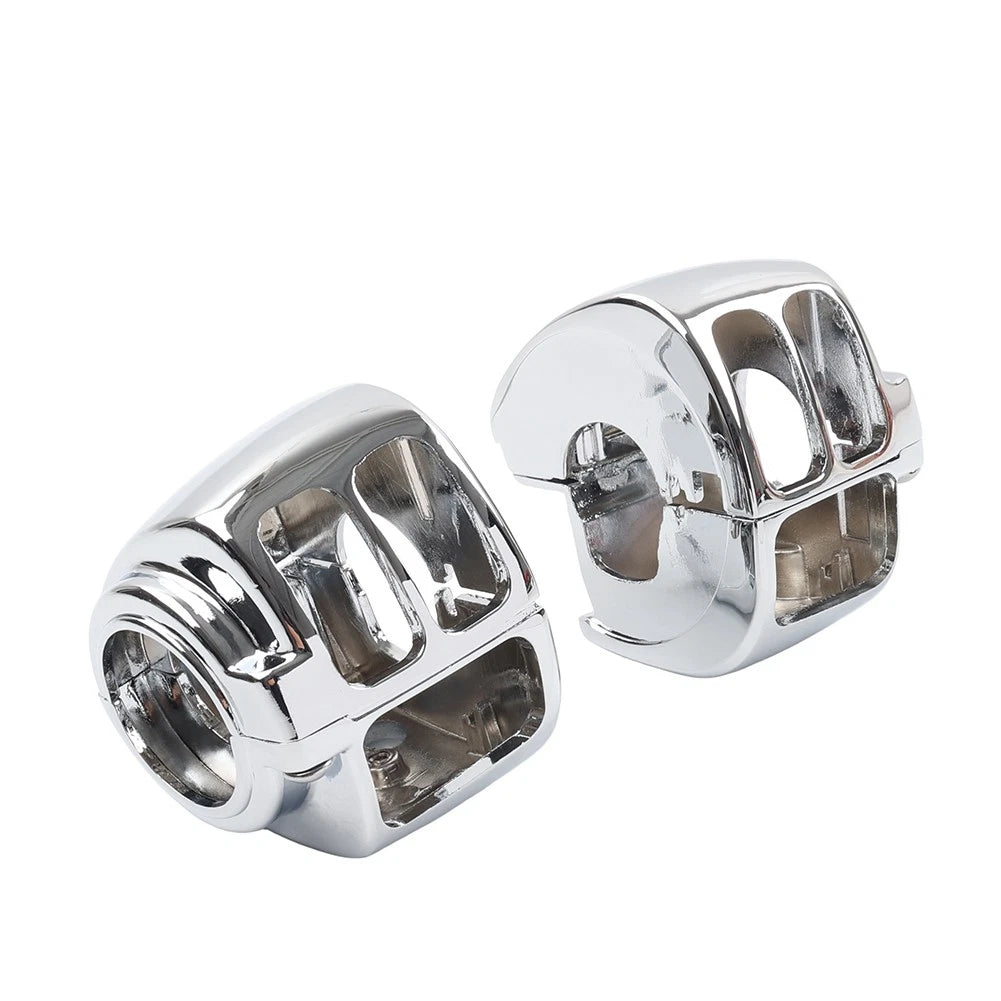 Chrome Hand Control Switch Housing Cover for Harley Road King FLHR (1996–2013)