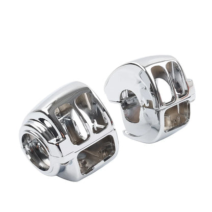 Chrome Hand Control Switch Housing Cover for Harley Road King FLHR (1996–2013)