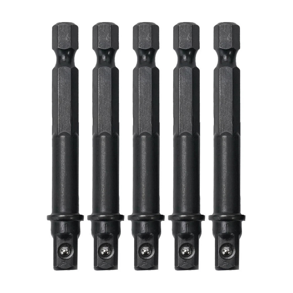 5X Hex Shank to Square Socket Adapter for Impact Driver Accessory
