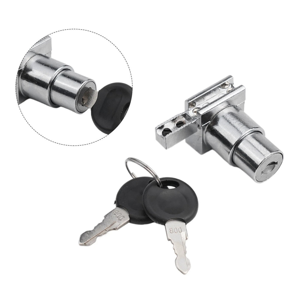 Sliding Door Lock for - Zinc Alloy, Silver