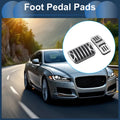2X Automatic Foot Accelerator Pedal Covers for Jaguar XF XJ (2013–2016) Silver Tone