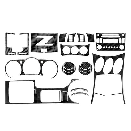 27 Pcs Interior Decoration Frame Cover for Nissan 350Z (2003–2009) Carbon