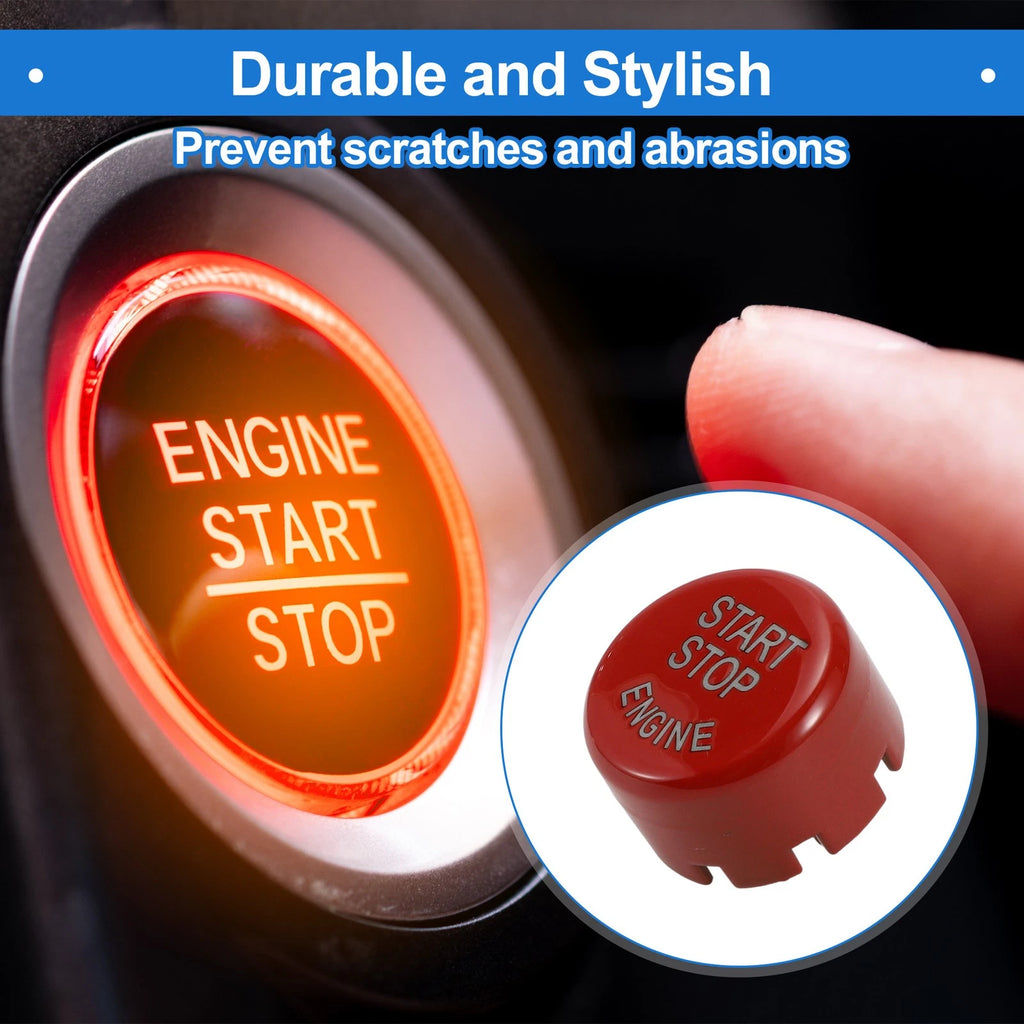 Car Push Start Button Cover Replacement for BMW 2 Series Red Button (2.5cm)