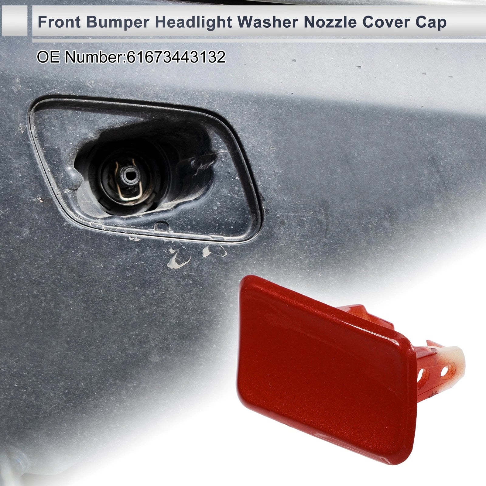Front Right Side Headlight Washer Nozzle Cover Cap for BMW X3 (2018–2022)