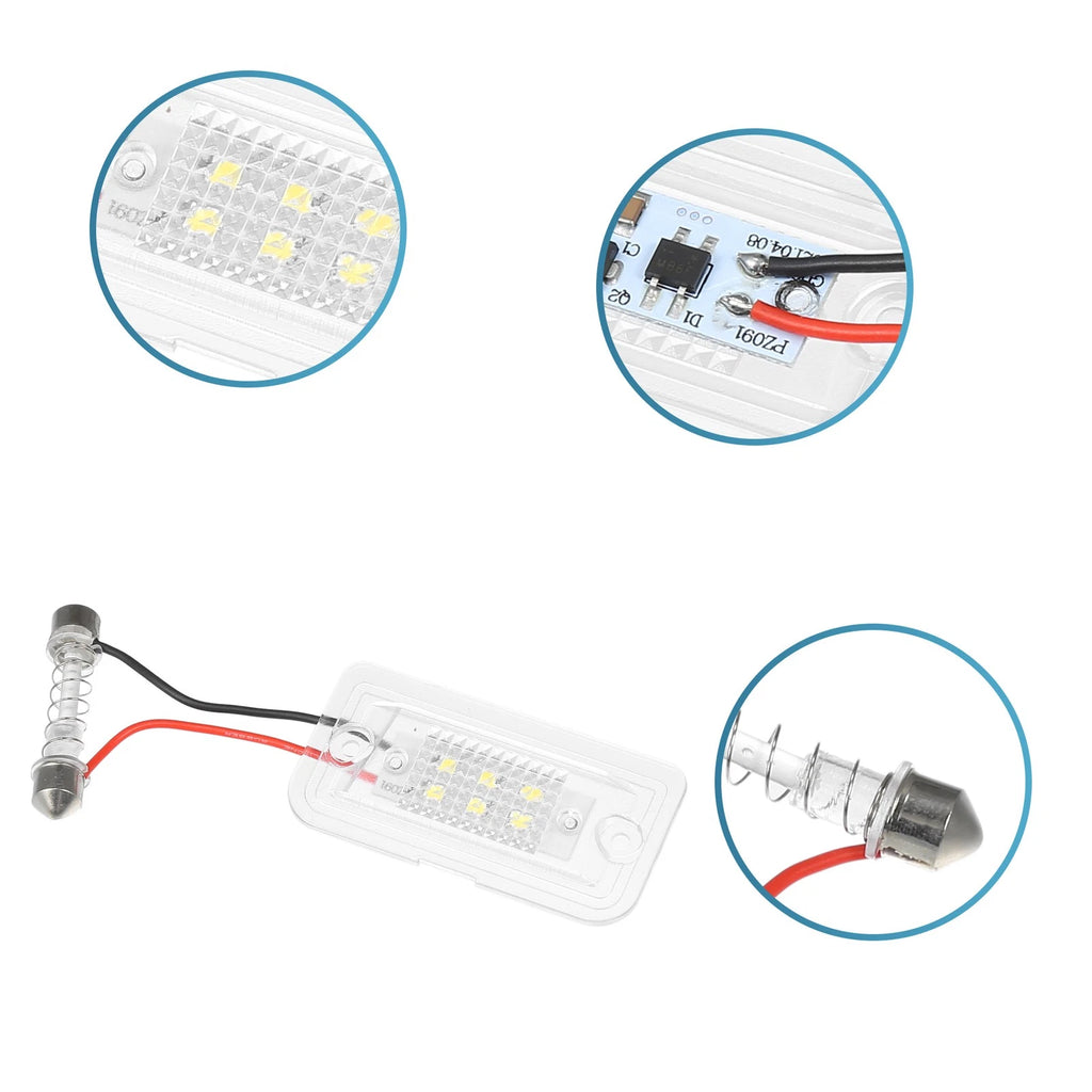 2pcs License Plate Light Replacement for Mercedes-Benz SL 600 (2004–2009)