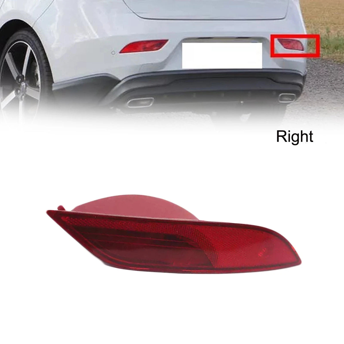 Right Rear Tail Fog Lamp Reflector for Volvo V40