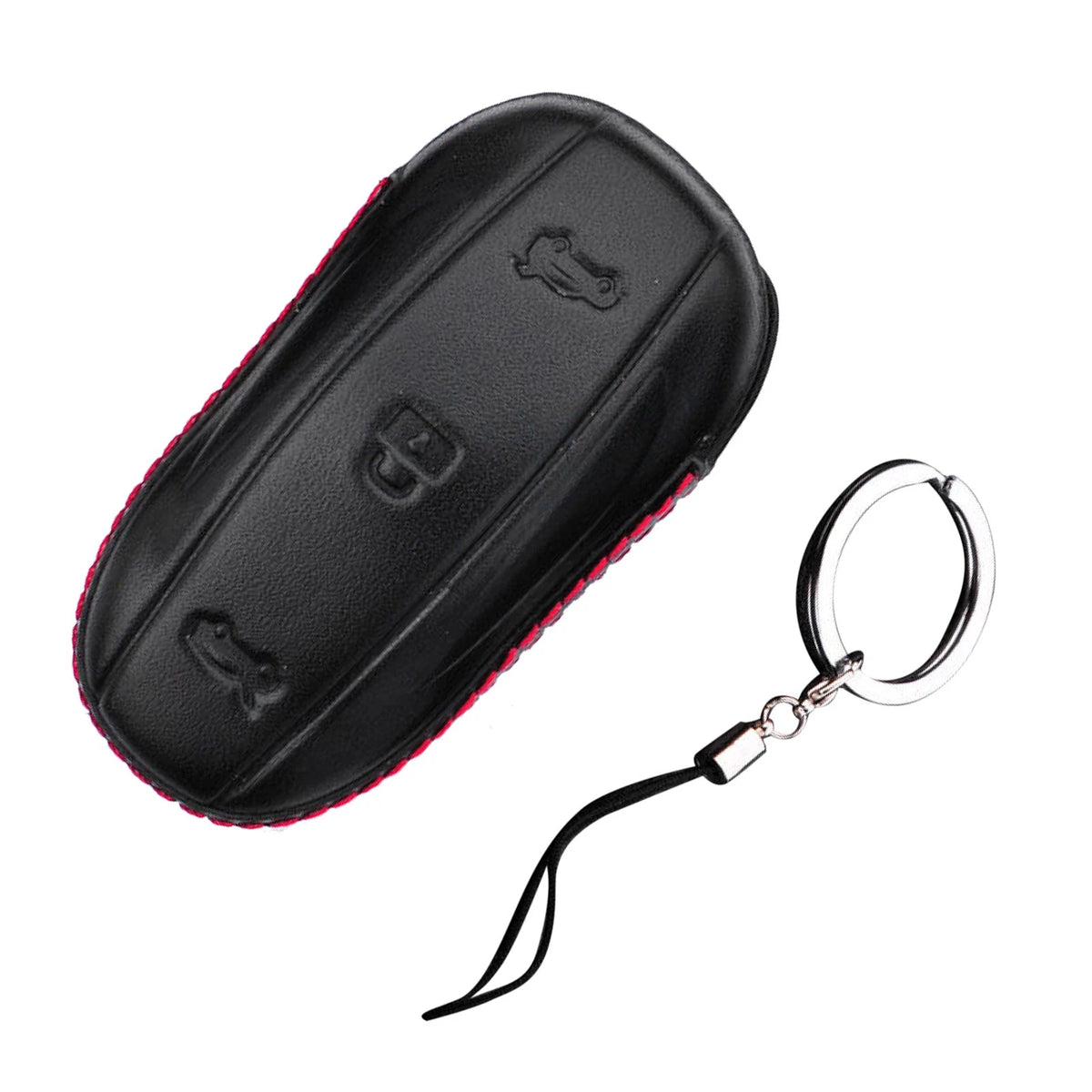 Luxury Leather Key Cover for Tesla Model S/X (2012–2023)