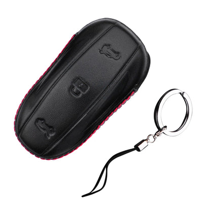 Luxury Leather Key Cover for Tesla Model S/X (2012–2023)