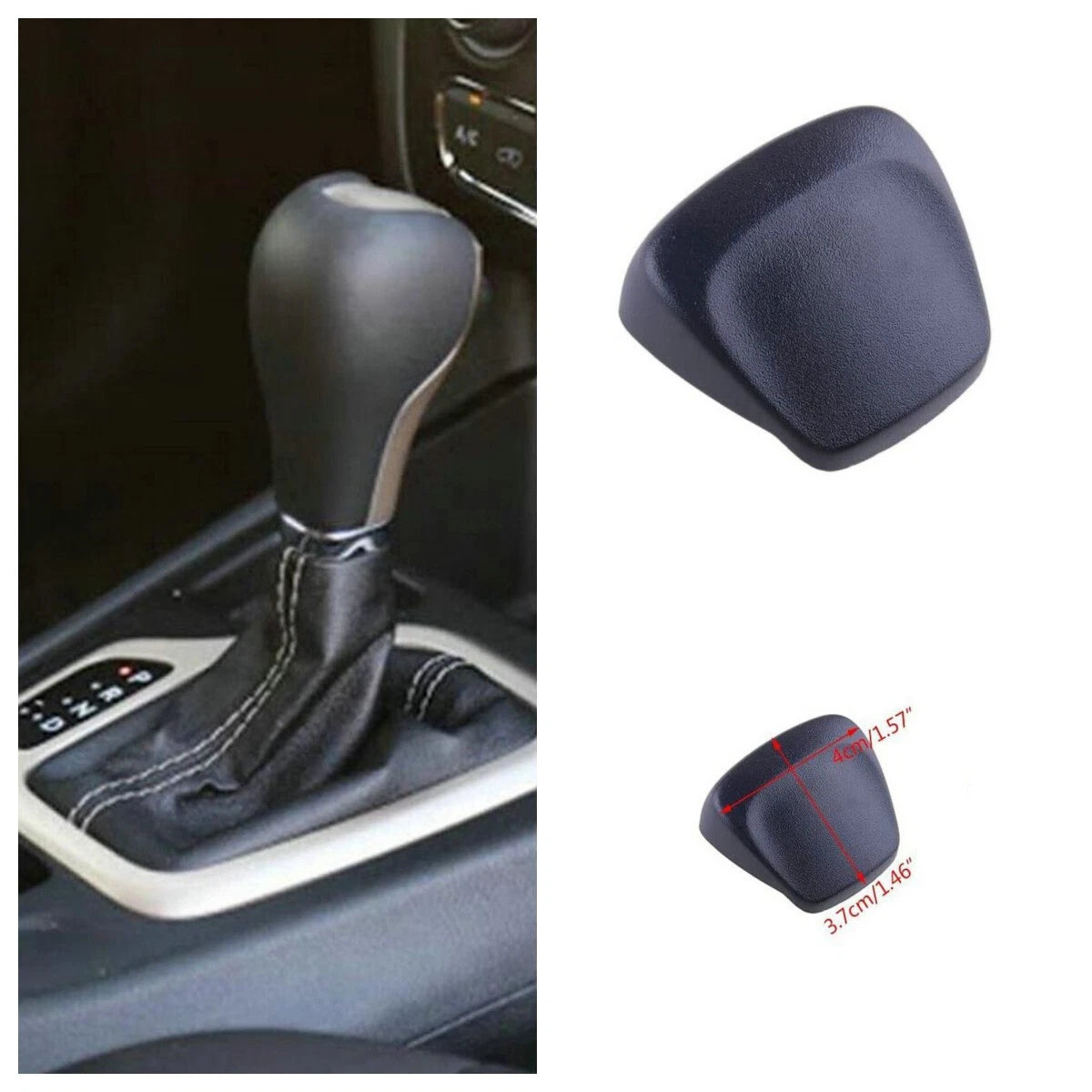 1x Black Automatic Shift Knob for Jeep Cherokee (2014–2018) 5YD261X9AA