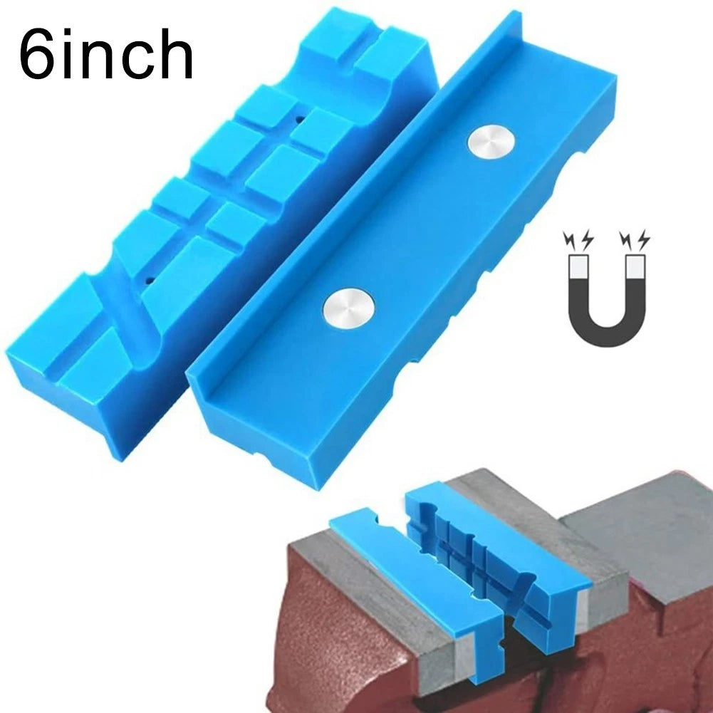 Magnetic Vise Jaw Pads for Enhanced Workspace Functionality