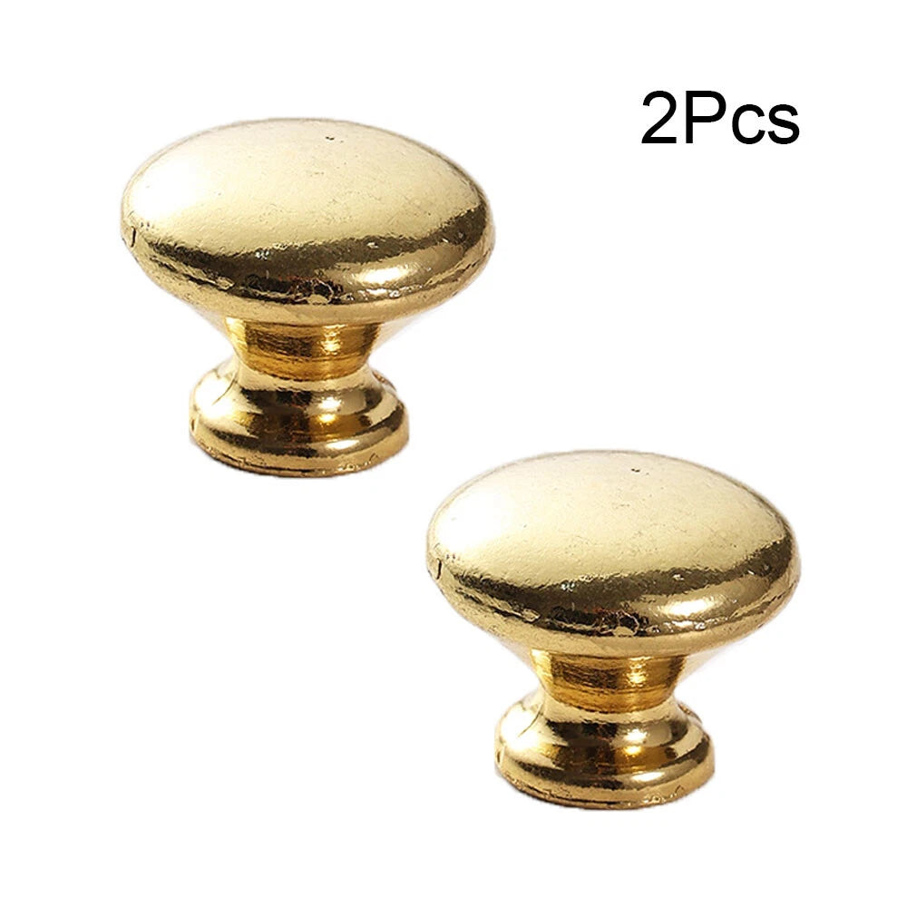 2X Antique Mini Round Cabinet Drawer Pull Knob Handle for