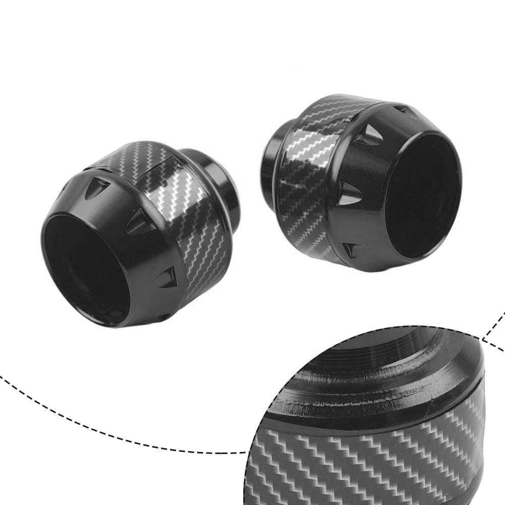 2X Black Motorcycle Front Fork Frame Sliders for
