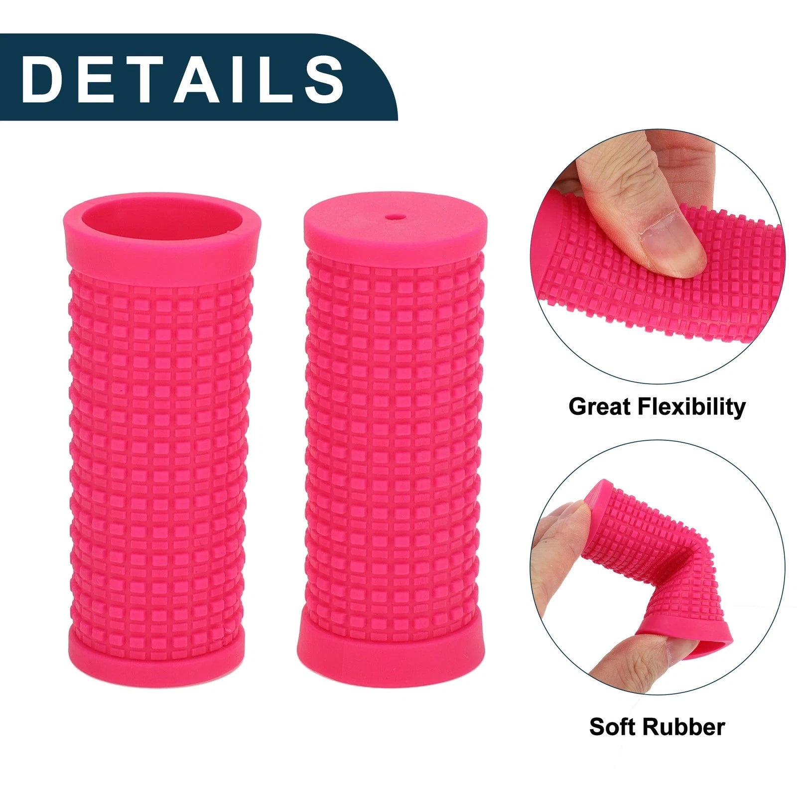 Bike Handlebar Grip Covers 74mm Lightweight for MTB End Grips 1 Pair