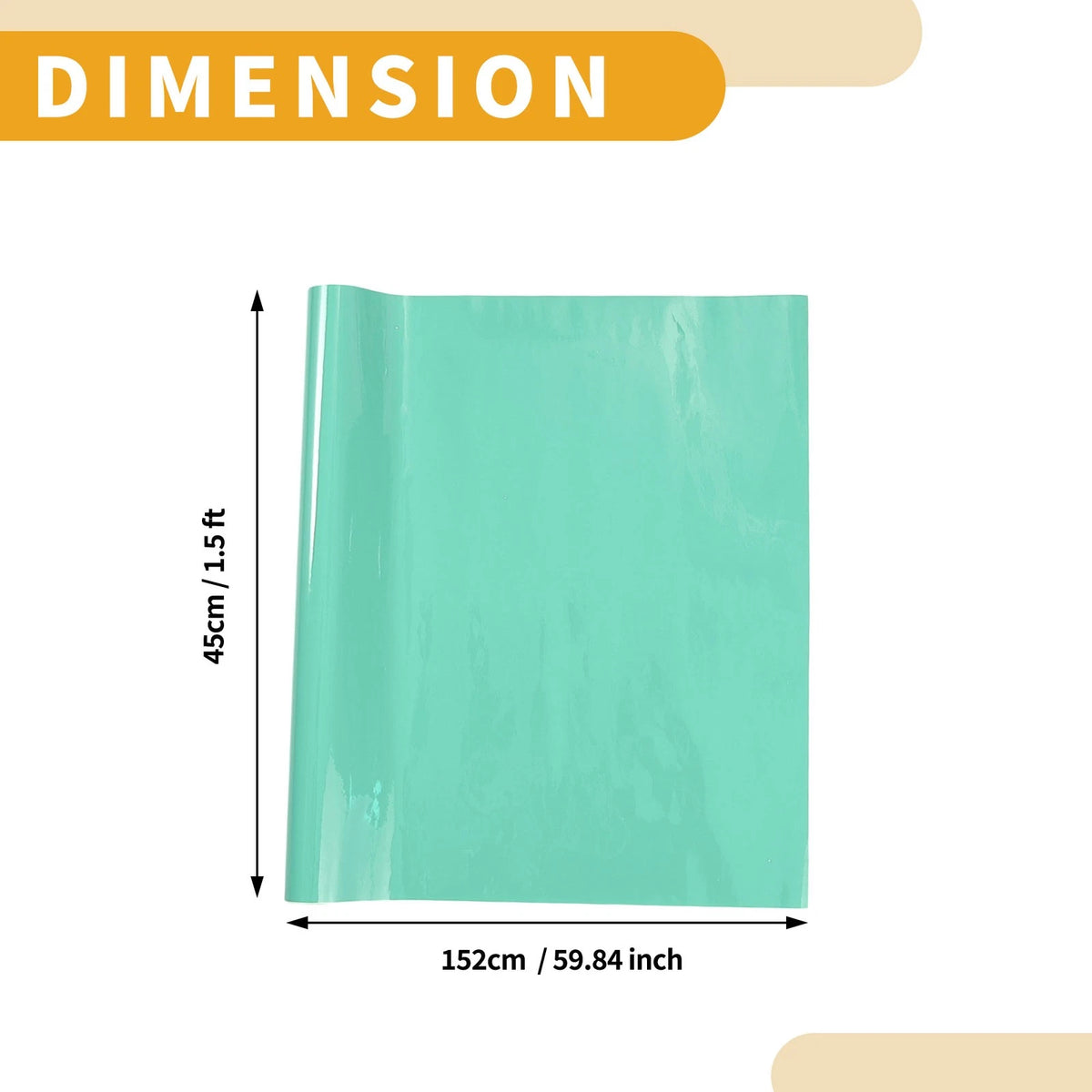 Turquoise Vinyl Wrap Film for Car (45x152cm)