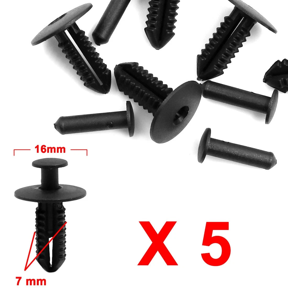 5PCS Fender Bumper Push Pin Clips for Mercedes Benz (2000–2020)