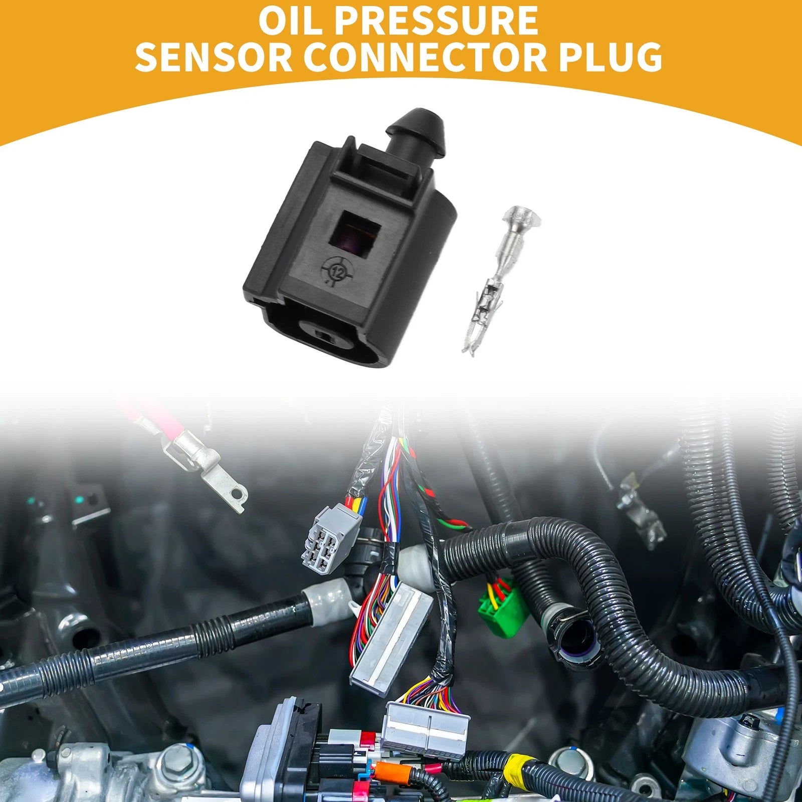 Oil Pressure Sensor Connector Plug for Volkswagen (1 Pin)