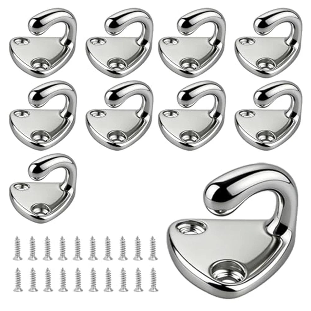 Tarpaulin Hooks for Marine Hardware (Includes 2 Screws)
