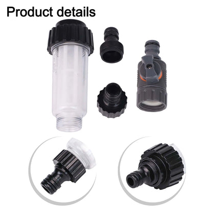 Pressure Washer Filter Kit with Valve & Quick Connector for Water System