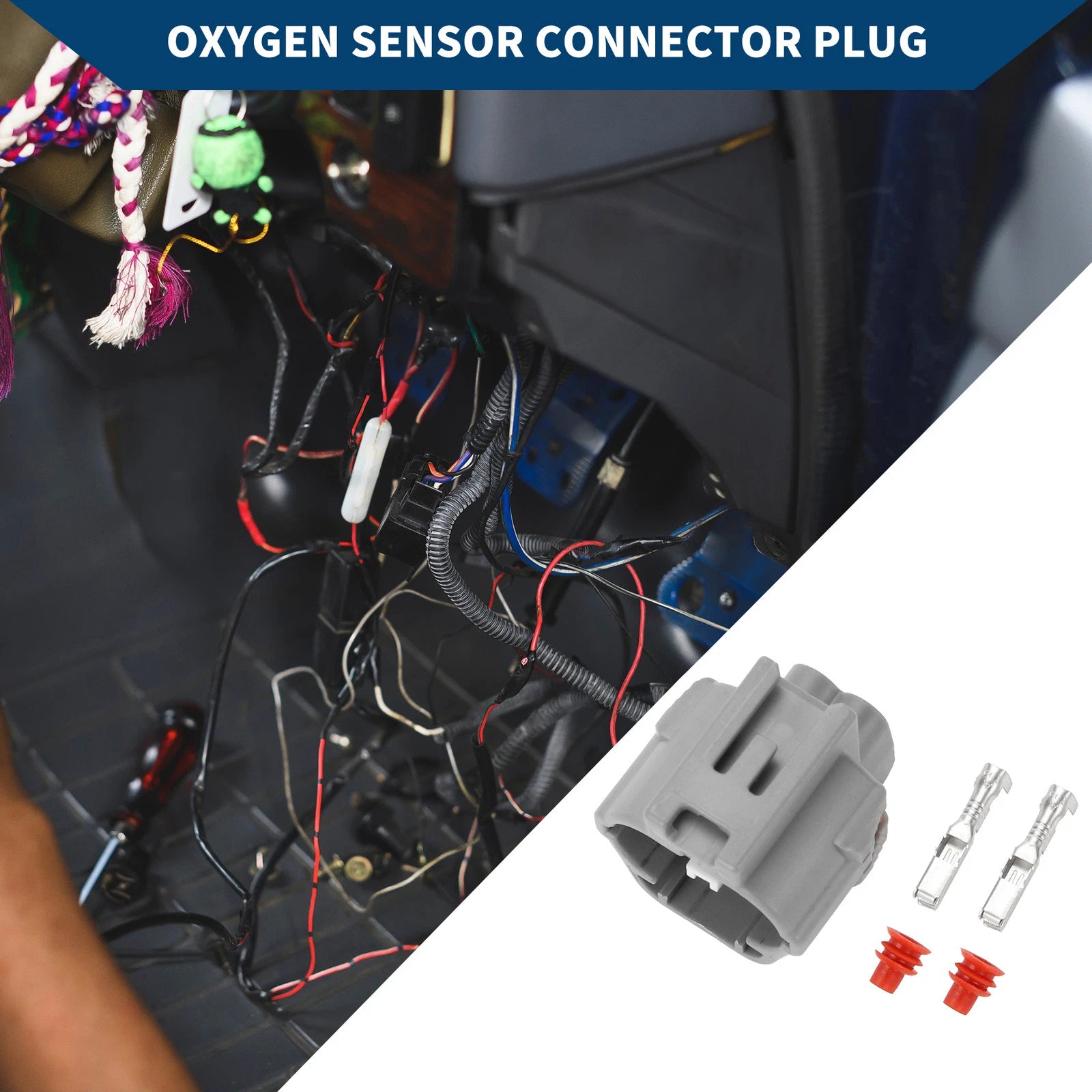 2 Pin Oxygen Sensor Connector Plug for Honda Accord