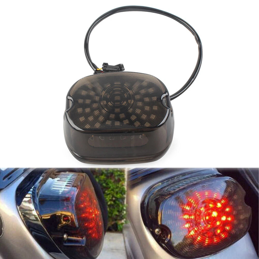 LED Tail Light Brake Turn Signal for Harley Fatboy Electra Glide (1990–2023)