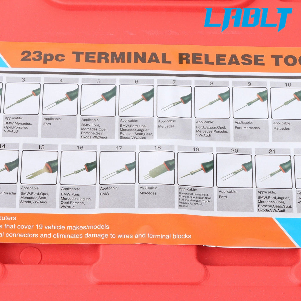23Pcs Automotive Terminal Release Tool Kit for Electrical Connectors