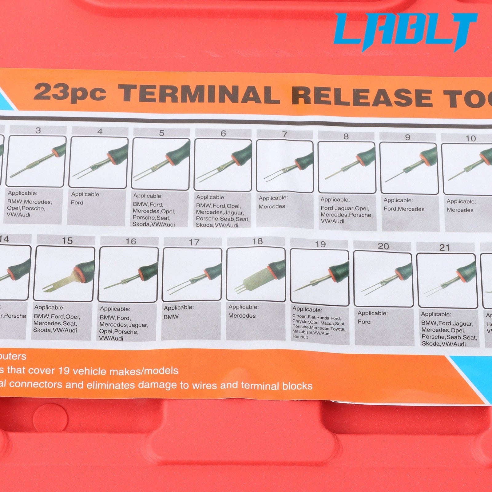 23Pcs Automotive Terminal Release Tool Kit for Electrical Connectors