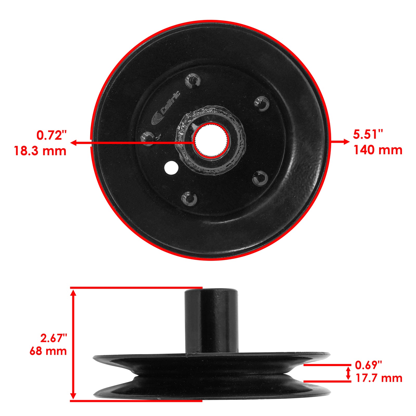 Mower Deck Spindle Pulley Replacement for MTD White Outdoor Cub Cadet (1998–2009)