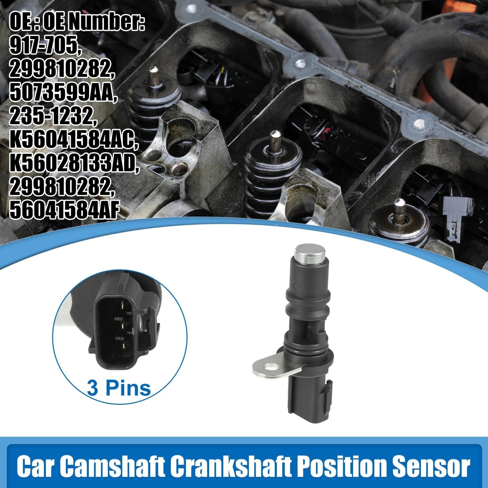 Camshaft Crankshaft Position Sensor Replacement for Dodge Charger (2006–2010)