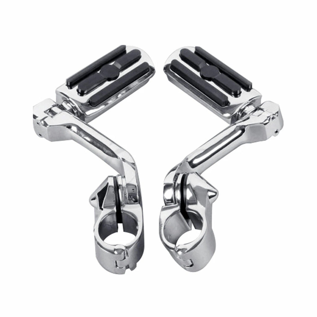 Mustache Engine Guard Crash Bar Footpegs for Harley Softail Fatboy (2000–2017)