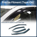 Set of 4 Window Deflectors for Mitsubishi Lancer (2008–2017)