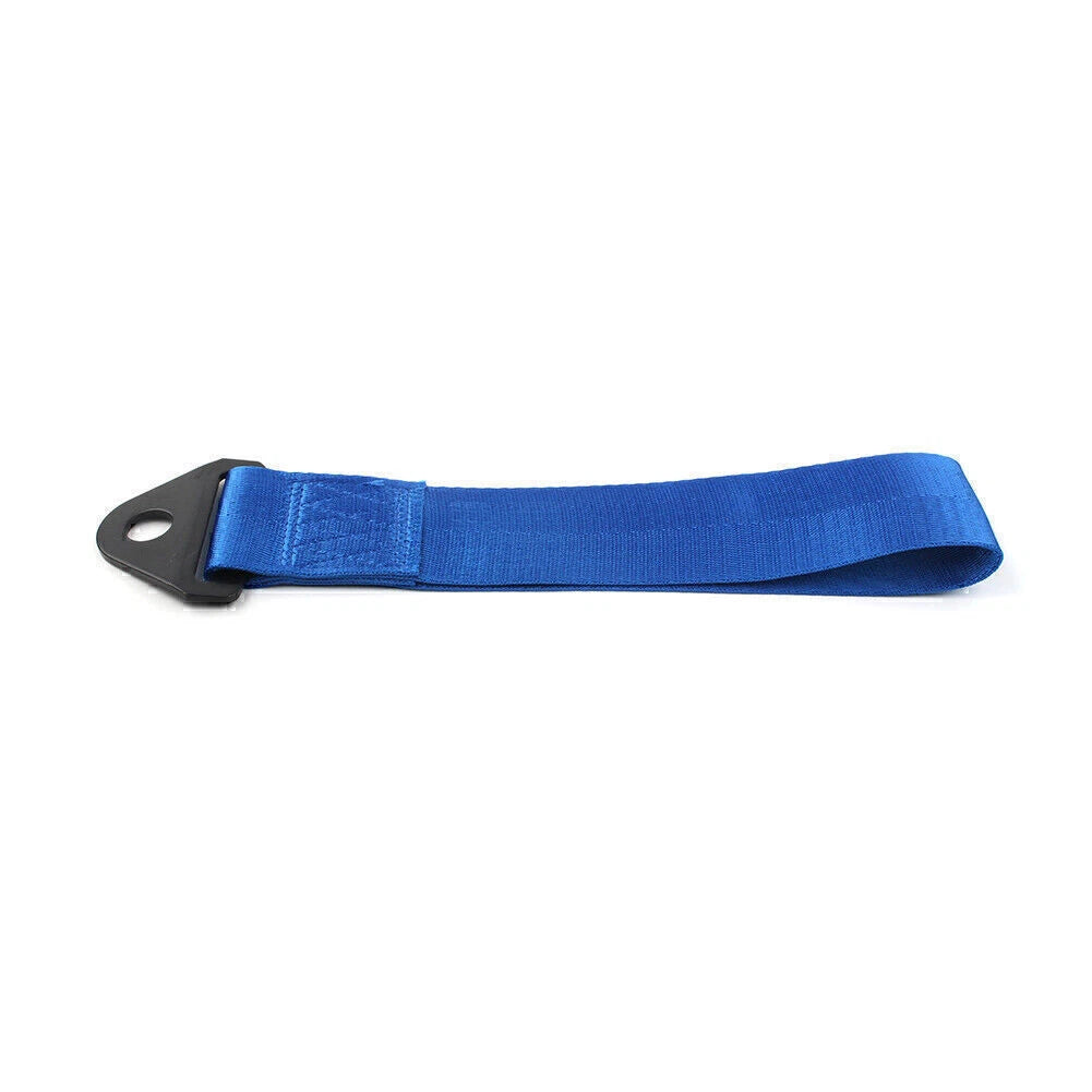 Racing Car Towing Strap for Universal Rear/Front Bumper - Blue