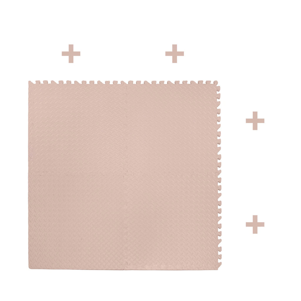 EVA Foam Interlocking Exercise Mat Tiles for Gym Flooring (Pink)
