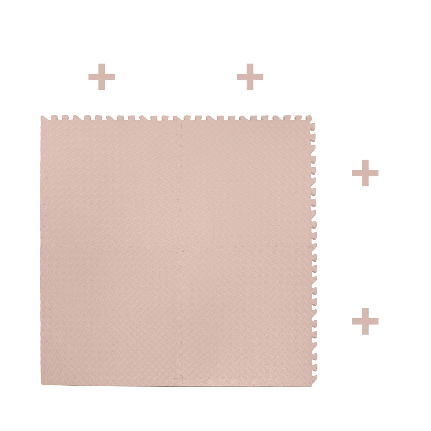 EVA Foam Interlocking Exercise Mat Tiles for Gym Flooring (Pink)
