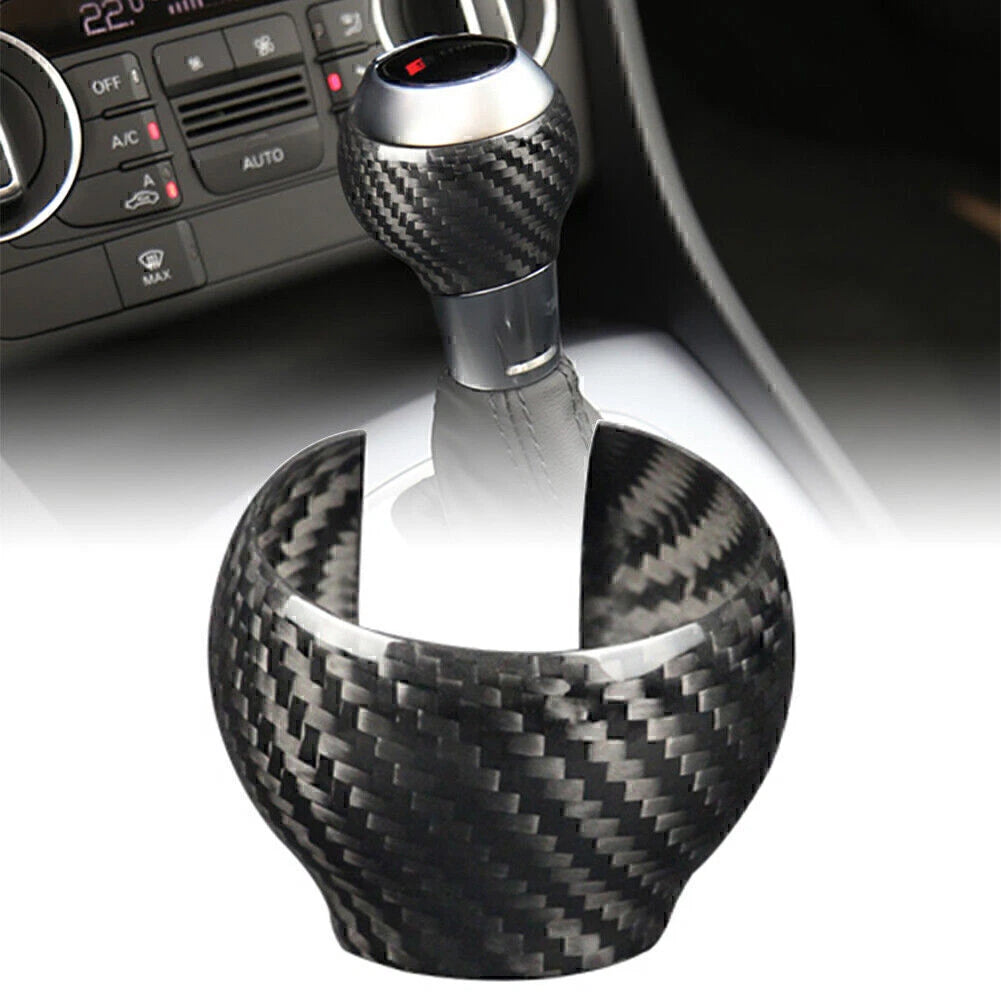 Carbon Fiber Gear Shift Knob Cover Trim for Audi Q3 (2013–2018)