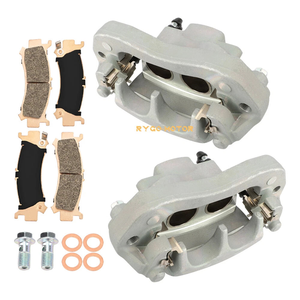Set of 2 Front Brake Calipers w/Pads for Honda Pioneer 1000 M3/M5/M6 (2016–2023)