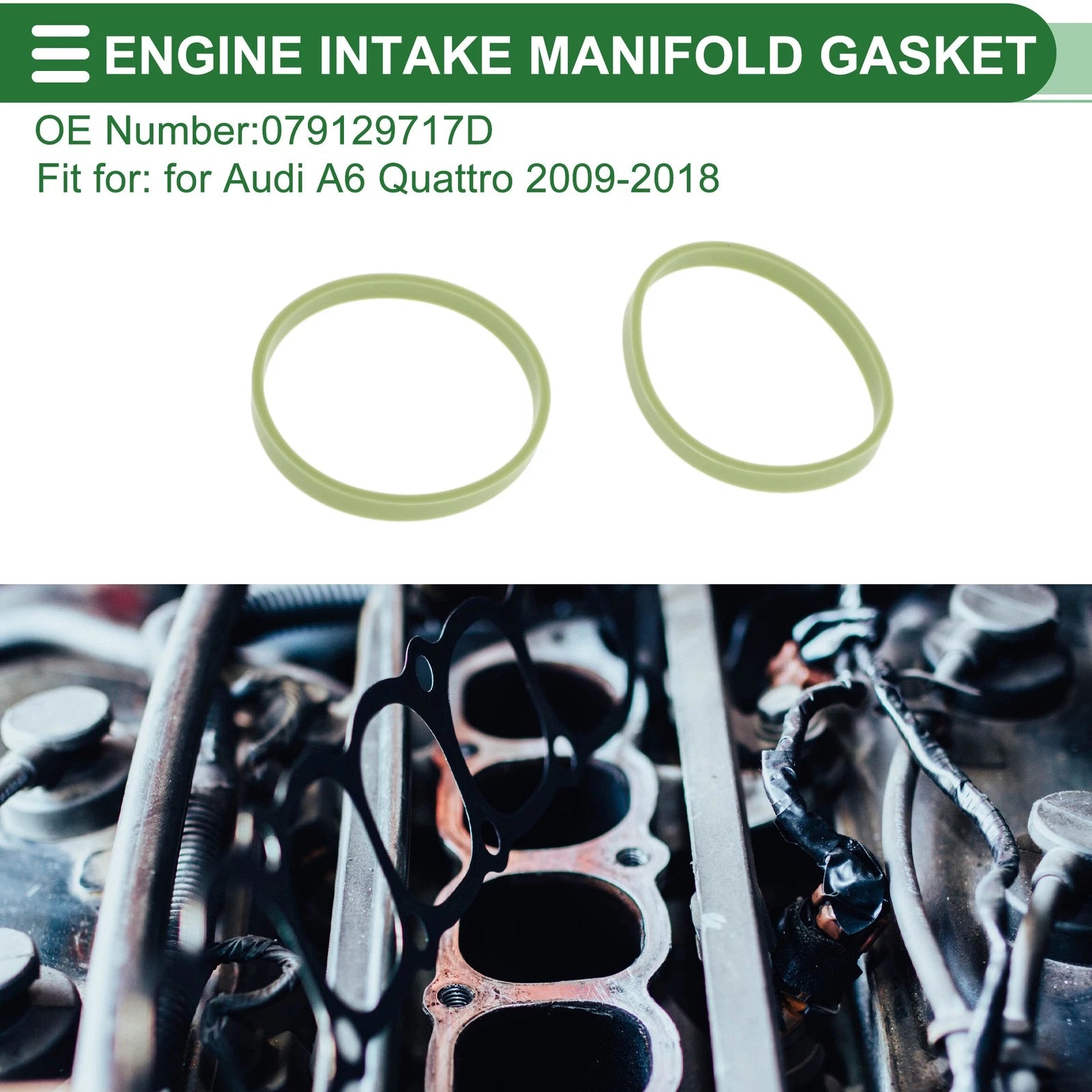 Upper Engine Intake Manifold Gasket for Audi A6 Quattro (2009–2018)