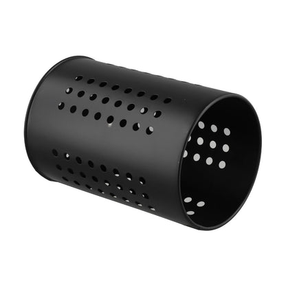 Stainless Steel Kitchen Utensil Holder with Drainage and Elevated Design